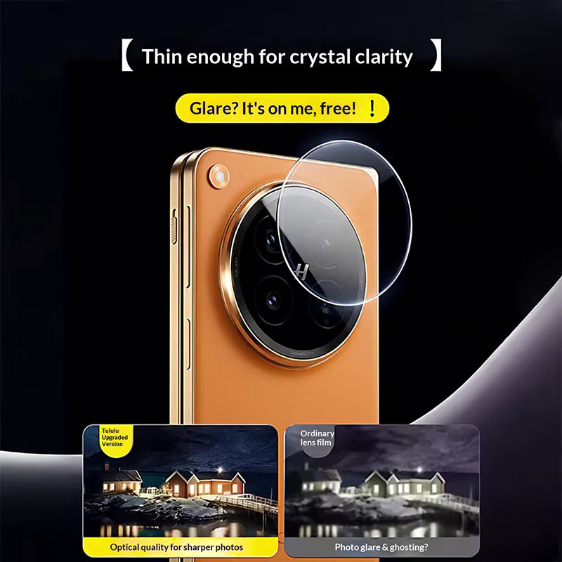 3 Stück transparentes Kameralinsenschutz-Set aus Glas mit Installationshilfe für Oppo Find N6 N5 X9 X8 Pro X7 Ultra - Bild 3