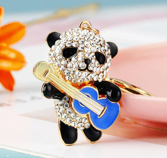 Rd lala Schlüsselanhänger Bär, Strass, Blau, Damen - Bild 1