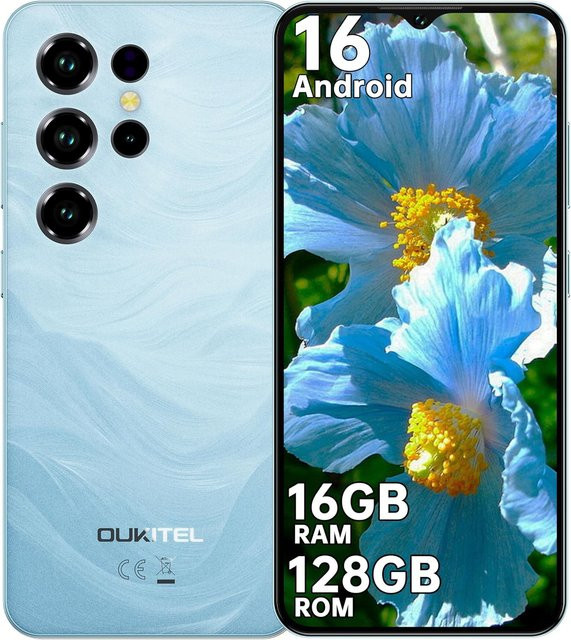 Oukitel C2 Smartphone Blau mit 6,52 Zoll Display, 16GB RAM, 128GB Speicher und 5000mAh Akku - Bild 1