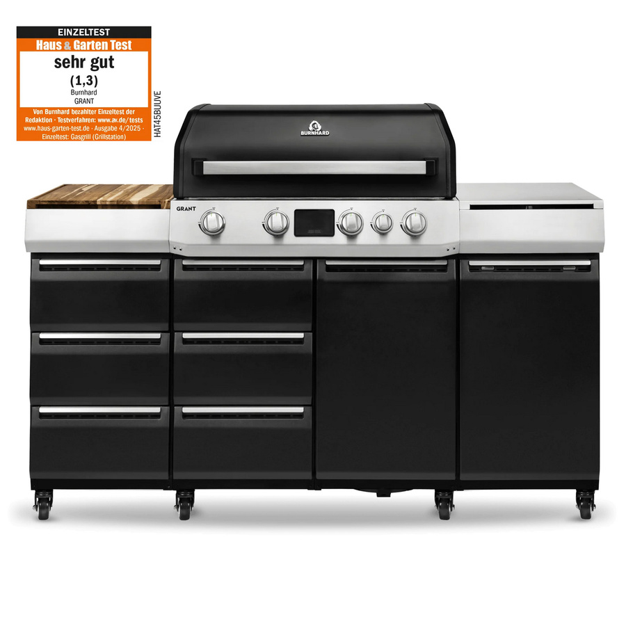 GRANT Pro Modularer Gasgrill mit 4 Brennern, Schublade und Gusseisenrost - Bild 1