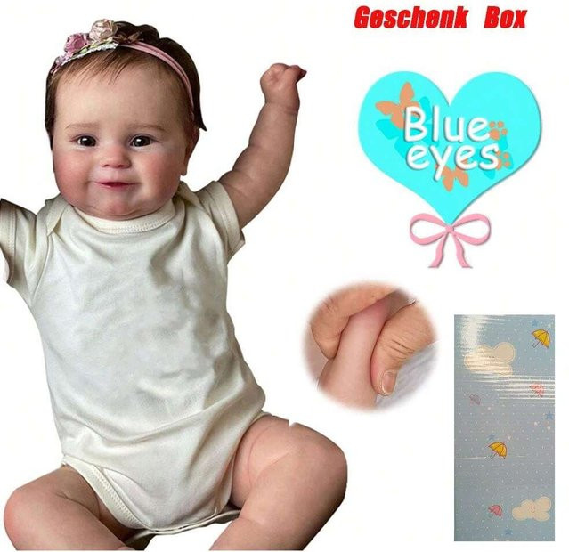 MC STAR Reborn Maddie Babypuppe, Silikon, Wasserdicht, 50cm, Bunt - Bild 1