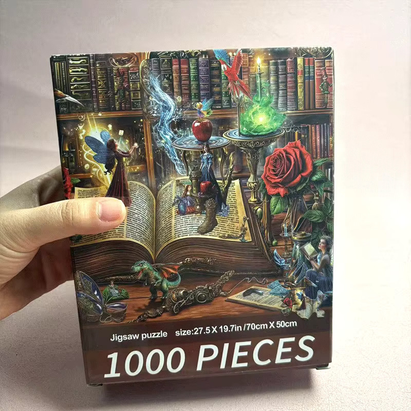 MaxRenard Fantasy Magisches Bücher-Puzzle, 1.000 Teile - Bild 4