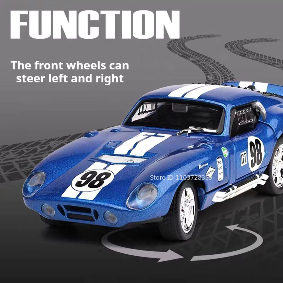 RMZ city Mustang Shelby Cobra Viper Spielzeugauto, 1:32, Metalldruckguss, mit Licht und Sound - Bild 3