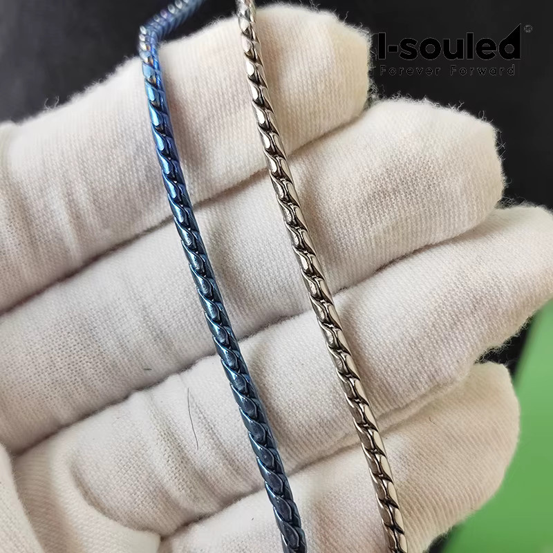 i-souled Halskette Titan, gedrehtes Seil, 2,5 mm, Unisex - Bild 3