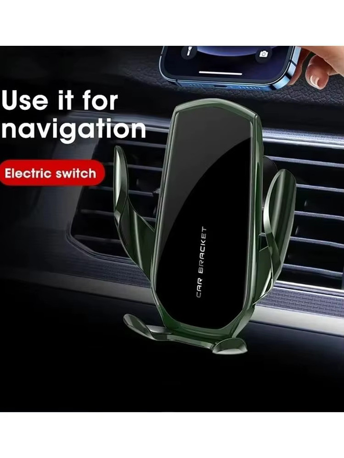 BRYNTHORX Schwerkraft-Smartphone-Halterung für die Auto-Lüftung in Grün, universelle Handyhalterung für iPhone, Huawei und Oppo - Bild 6