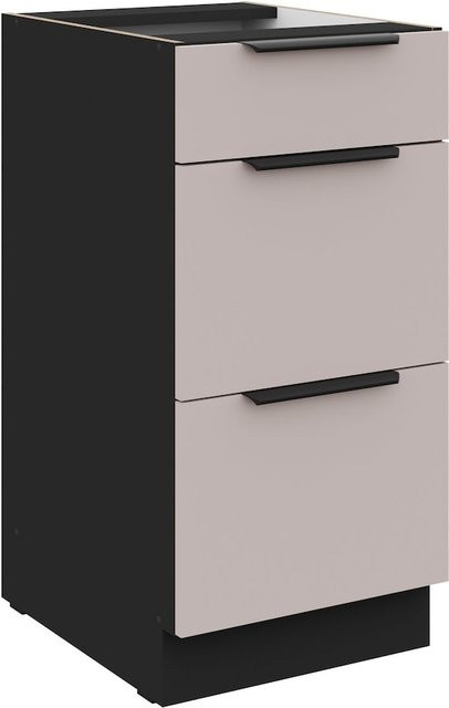 Küchenunterschrank ARONA in Kaschmir beige mit Soft-Close, Breite: 40 cm - Bild 1