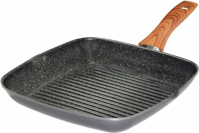STONELINE Back to Nature Grillpfanne mit 2 Ausgüssen, B/T: 28 x 28 cm - Bild 1