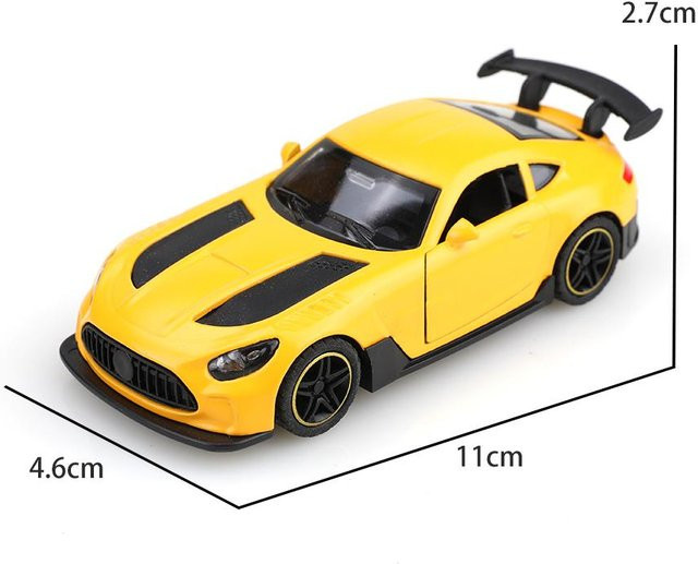 Linyi toy car Rennauto, Legierungsmodellauto, 1:43, Gelb, ab 3 Jahre - Bild 1