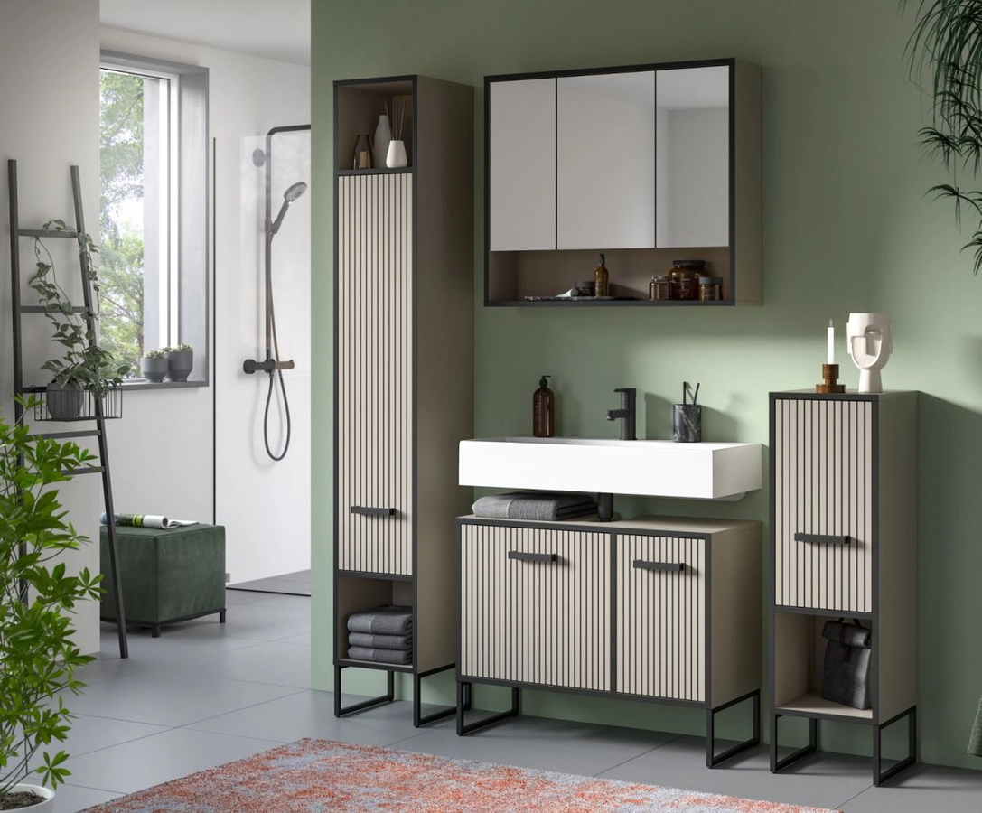 Inn.Furn Badezimmer Hochschrank Scana in Sand, B/T/H: 30 x 1 cm x 192 cm - Bild 3