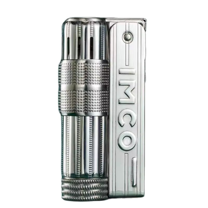 IMCO Original Edelstahl Benzin Feuerzeug Triplex in Silber - Bild 3