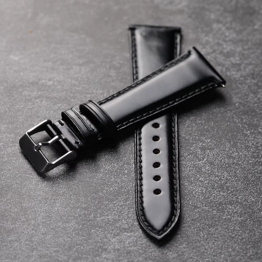 Raystray Uhrenarmband Leder, Vintage, Herren, Schwarz, Braun - Bild 1