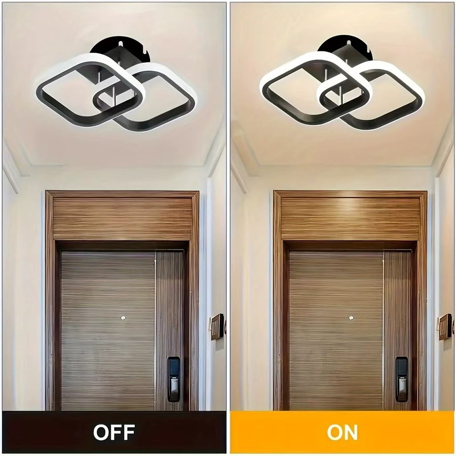 SUNMEIYI Moderne Quadratische Einbauleuchte in Weiß für Wand und Decke mit Up-and-Down-Beleuchtung - Bild 3