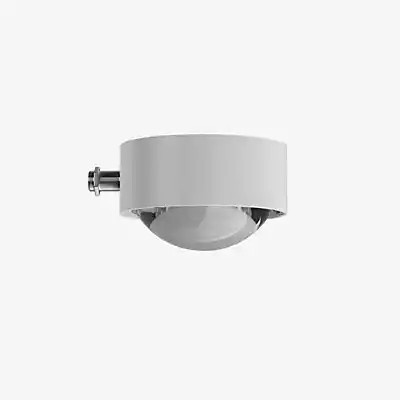 Top Light Puk Mini Mirror LED Spiegelleuchte in Weiß Matt mit Glas und klarer Linse