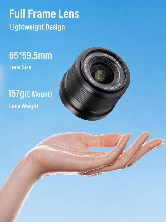 Viltrox Air Vollformat Ultraweitwinkel Kameraobjektiv 20mm f/2.8 für Sony und Nikon in Schwarz - Bild 2