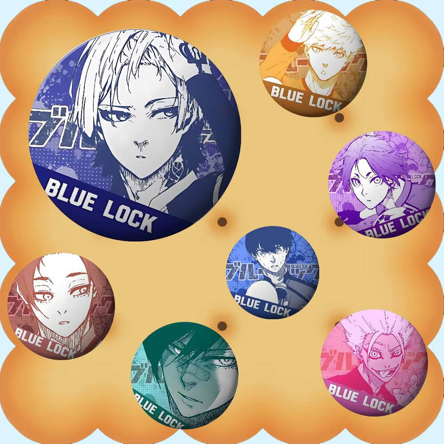 Brosche Anime Blues Locks, Metall-Emblem - Bild 3