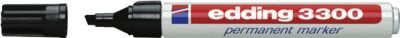 Edding 3300 Permanentmarker mit Keilspitze in Schwarz - Bild 2