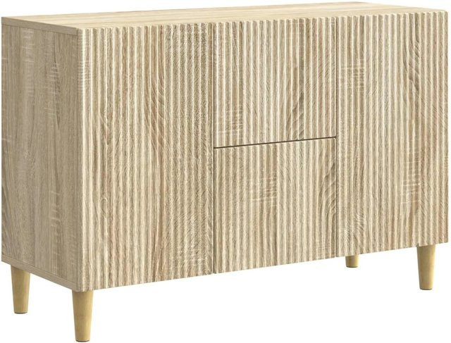 vidaXL Sideboard Sonoma-Eiche modern aus Holzwerkstoff B/T/H: 89 x 34,5 x 60 cm - Bild 1