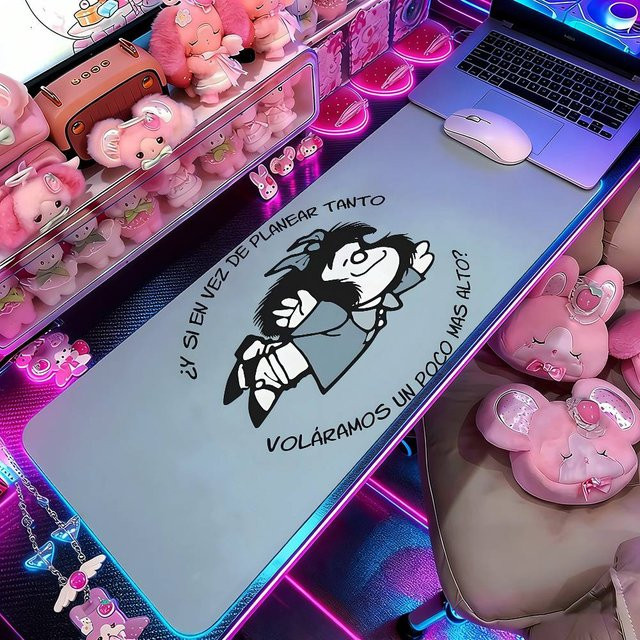 Mafalda Mauspad als große Schreibtischunterlage und Computermatte im Querformat - Bild 1