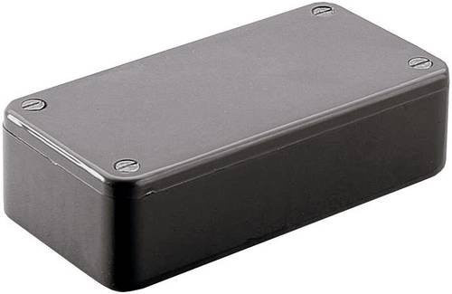 Hammond Electronics 1591GBK Euro-Gehäuse aus ABS Kunststoff in Schwarz, B/T/H: 121 x 94 x 34 mm - Bild 1