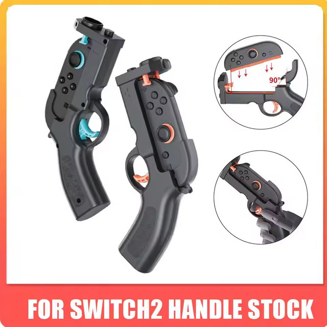 Nintendo Switch Shooter Gunstock Controller Set für Joy-Con in Schwarz - Bild 1