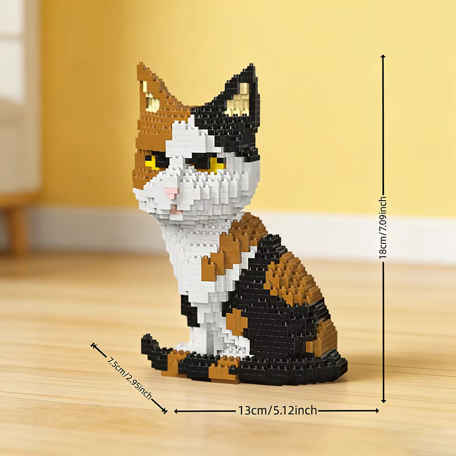 Doubuilt Katzen-Desktop-Modell, Mikro-Mini-Bausteine, Tiere - Bild 1