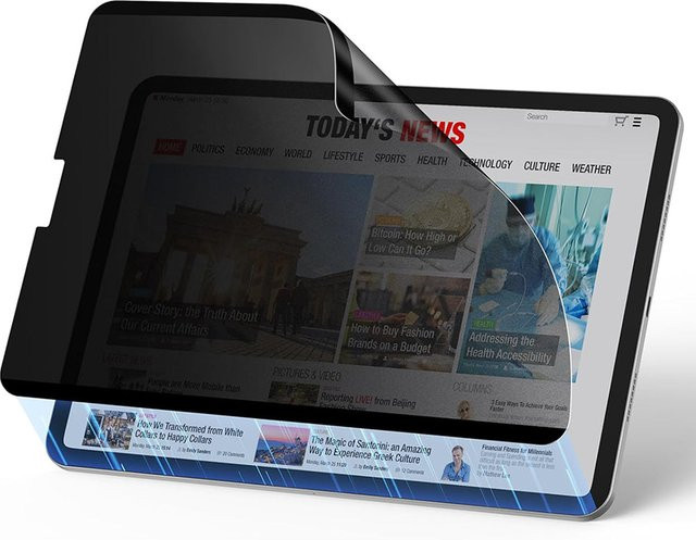 ESR Magnetic Privacy Schutzfolie für Apple iPad Pro 12.9 (2022/2021/2020), Schwarz - Bild 1