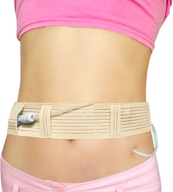Baumwollgürtel Peritonealdialyse-Katheter Bauchhalter, Unisex, dehnbar, atmungsaktiv, verstellbar - Bild 1