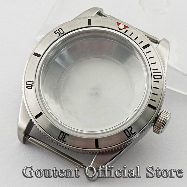 Goutent Uhrengehäuse, 39 mm, silberne Aluminium-Lünette, 200 Meter wasserdicht, Kuppelglas - Bild 1