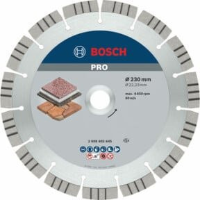 Bosch Diamanttrennscheibe Best for Stone für Stein und Beton, Durchmesser: 230 mm, Bohrung: 22,23 mm - Bild 3