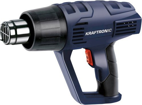 KRAFTRONIC Heißluftpistole KT-HG 2000 mit 2000 W und 2 Temperaturstufen in Schwarz und Blau - Bild 1