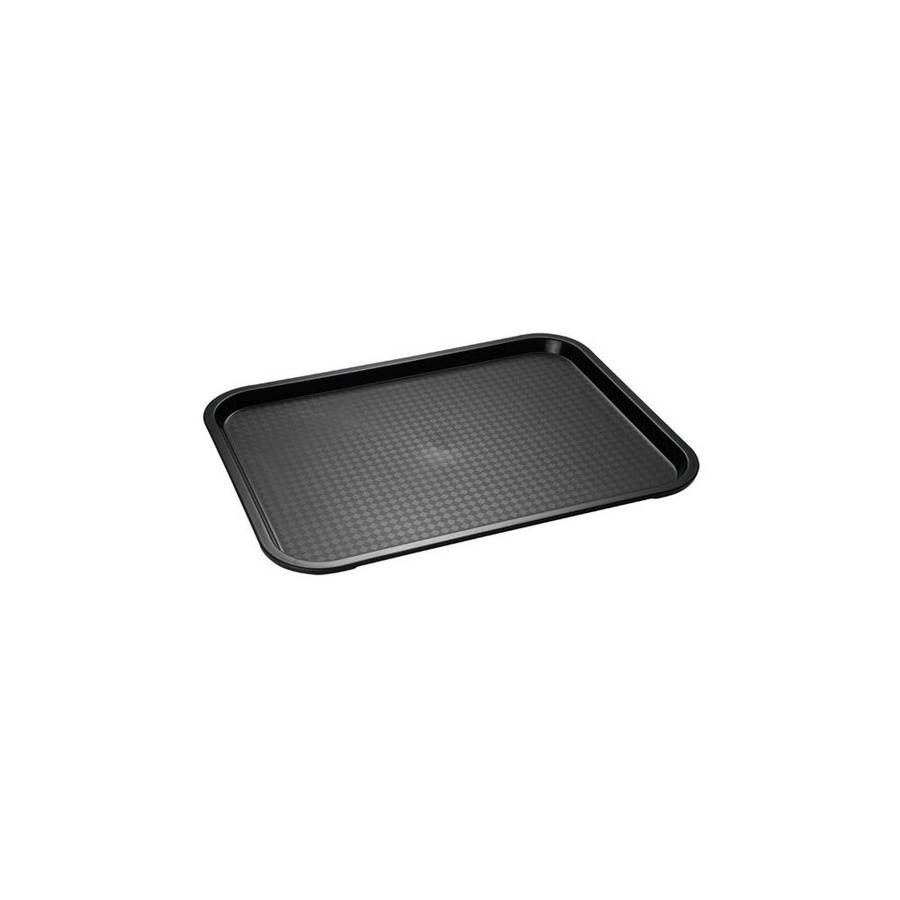 APS Fast Food Tablett aus Polypropylen schwarz B: 35 cm, T: 27 cm, H: 2 cm - Bild 1