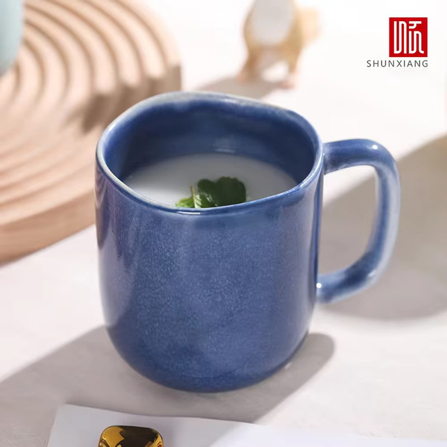SHUNXIANG Keramik-Kaffeetasse in Gelb, 440 ml - Bild 3