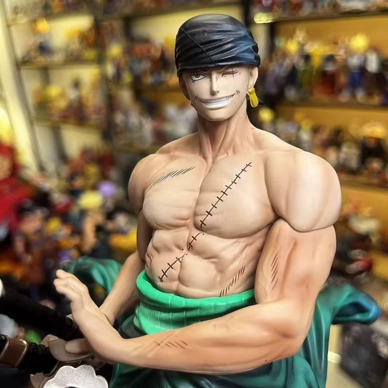 Bandai One Piece Jinshan Zoro Actionfigur, 26cm, mit Sockel - Bild 5