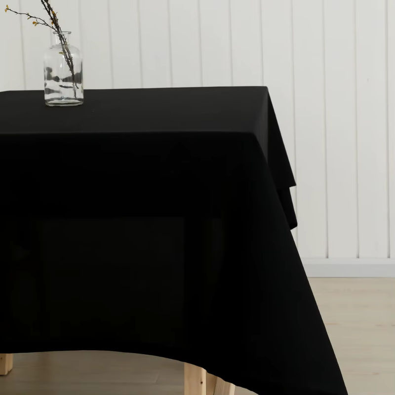 Rechteckige Tischdecke von LOVRTRAVEL in Schwarz für Konferenz, Hotel und Büro - Bild 2