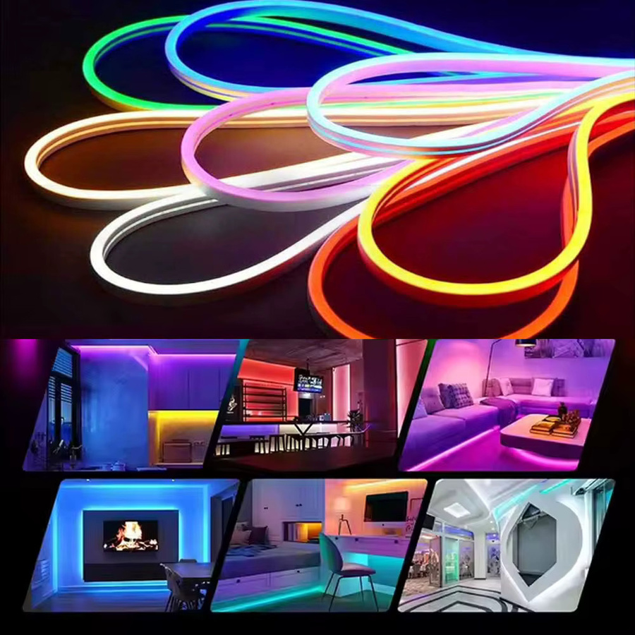 Acosh RGB Neon-Flex LED-Lichterkette für TV-Hintergrundbeleuchtung mit 24-Tasten-Fernbedienung und dimmbarer Helligkeit in Mehrfarbig - Bild 4