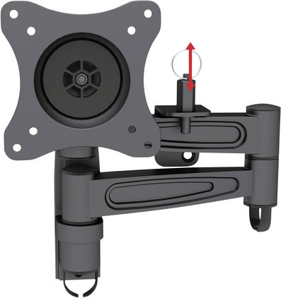 SpeaKa Professional TV-Wandhalterung in Schwarz, neigbar, schwenkbar und rotierbar, VESA 100 x 100 mm, für Bildschirme von 33,00 cm bis 68,60 cm - Bild 1