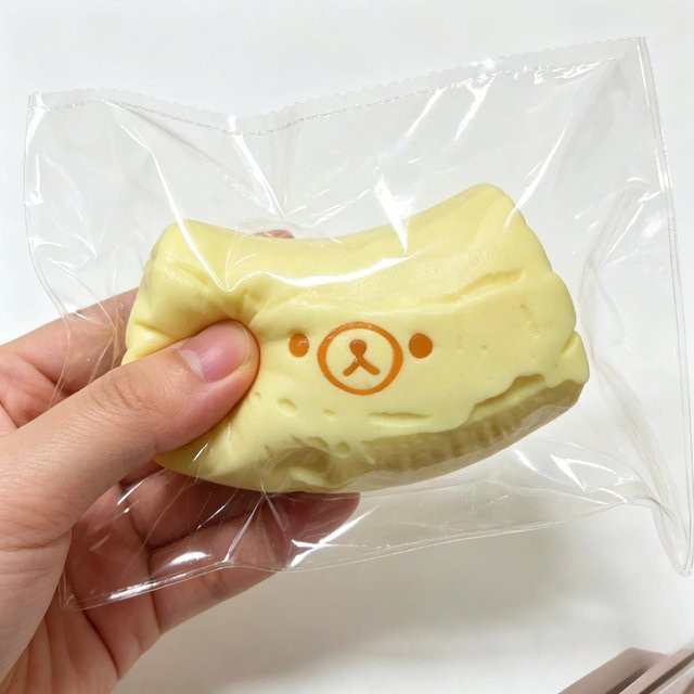 Potdemiel Cremefarbener Bär Bananen-Quetschball, Stressabbau-Gadget - Bild 1