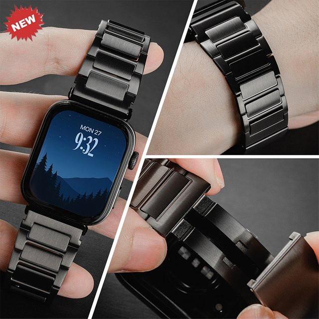 OAKCHARM Uhrenarmband Edelstahl, Silber, Unisex - Bild 1