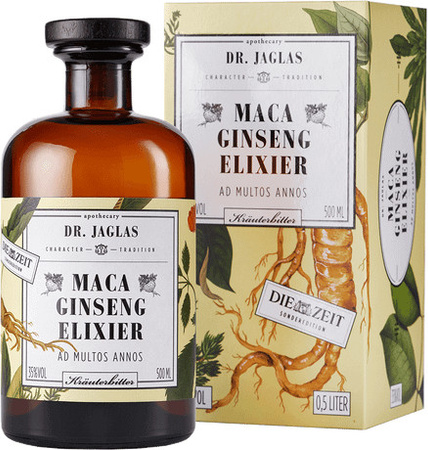 Dr. Jagla Macawurzeln Ginseng-Elixier, Obst- & Kräuterbrand, 0,5 l