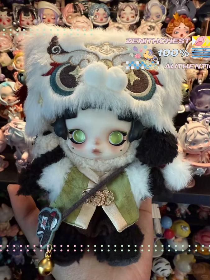 POP MART Skullpanda Panda Plüschpuppe, Dekoration - Bild 5