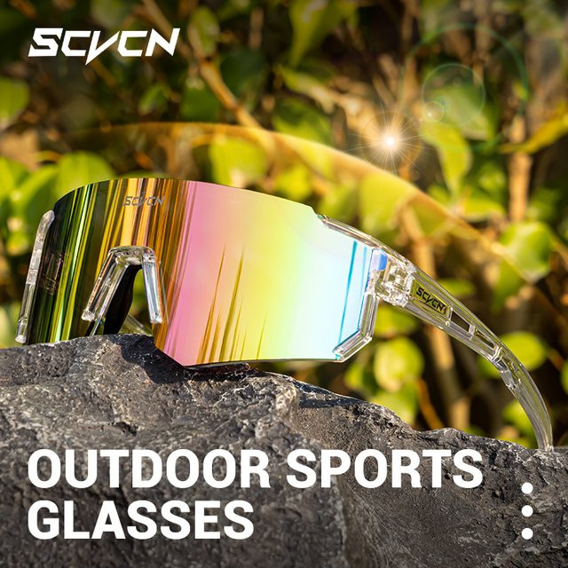 SCVCN Sportsonnenbrille, Unisex, Multicolor, Kunststoff - Bild 1