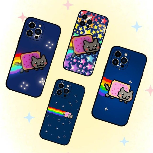 Mesuca Kawaii Katzen Handyhülle für iPhone 11 bis iPhone 17 Pro Max - Bild 1