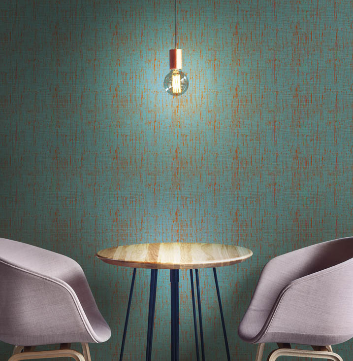 Jannelli & Volpi Tapete Take 6062 in Petrol und Blau mit abstraktem Orient-Design aus Vlies - Bild 1