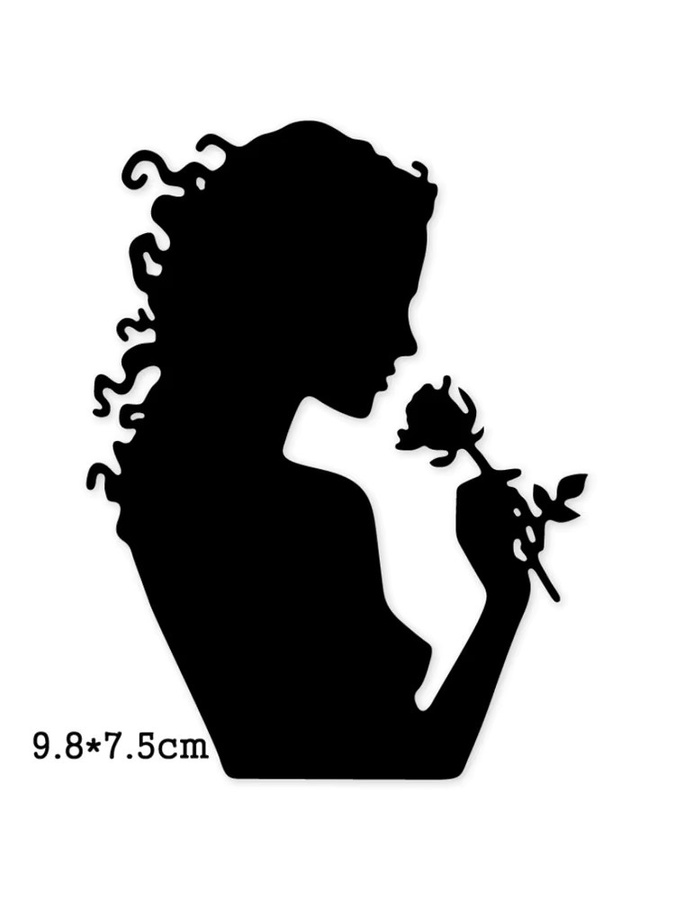 Metall-Schneideschablone für DIY Scrapbooking und Bastelarbeiten mit Frauen-Motiv zur Dekoration von Karten und Alben - Bild 5
