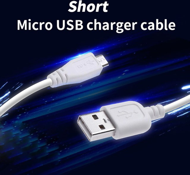 VBDWRM Micro-USB-Kabel USB-A auf Micro-USB-B 2.0 Hochgeschwindigkeits-Lade- und Datenkabel für Android-Mobilgeräte und Powerbanks in Weiß - Bild 1