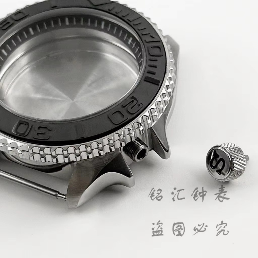 LIYAN Uhrengehäuse Edelstahl, Schwarz, 42 mm, Unisex - Bild 2