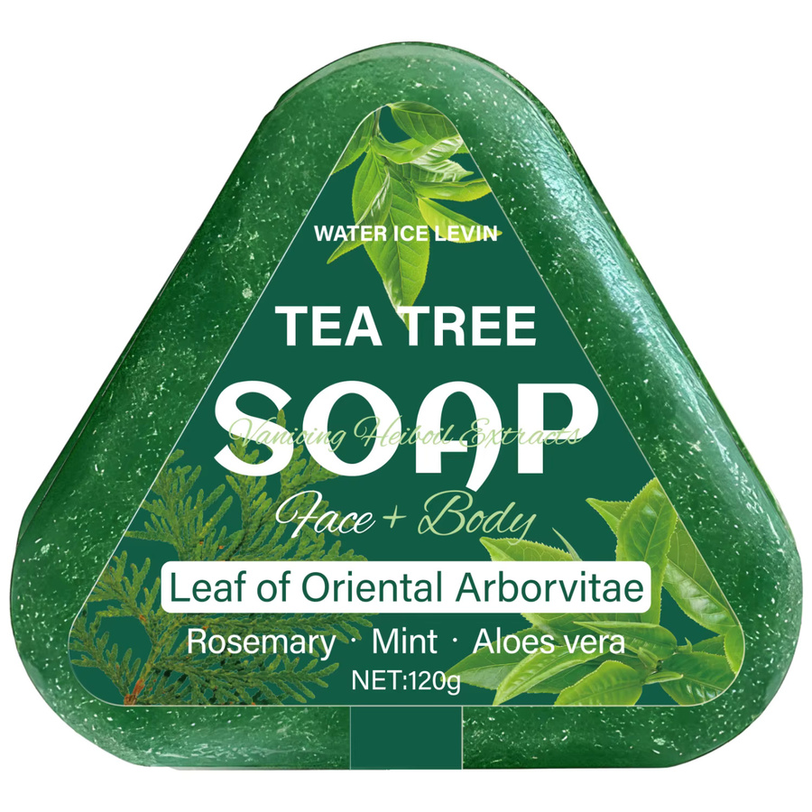 Water Ice Levin Teebaumseife für Gesicht und Körper, Aloe Vera, Unisex - Bild 4