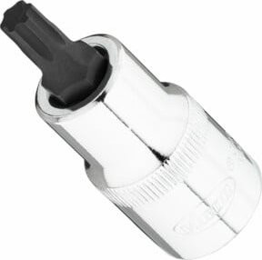 Vigour Schraubendreher-Einsatz V7055-IP40 T+ Profil in Silber, 1/2 Zoll (12,5 mm) Vierkant, SW T40+ - Bild 1