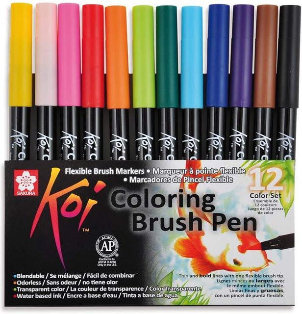 Sakura Koi Coloring Brush Pen Mehrfarbig - Bild 1