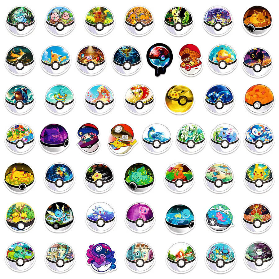 TAKARA TOMY Pokémon Aufkleber, Nachfüllpack, Bunt / Mehrfarbig - Bild 4